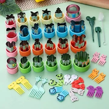 Fun 24 pcs Vegetable Cutter Set for Kids Meals