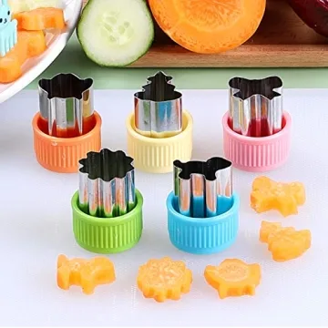 Fun 24 pcs Vegetable Cutter Set for Kids Meals