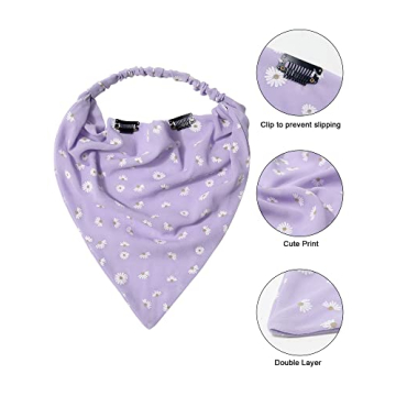 Stylish AWAYTR Elastic Hair Scarves with Clips for Women