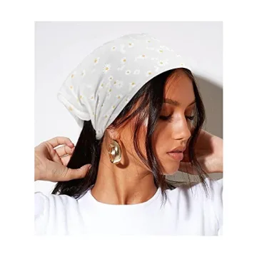 Stylish AWAYTR Elastic Hair Scarves with Clips for Women