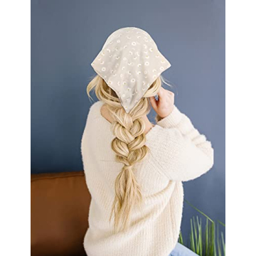 Stylish AWAYTR Elastic Hair Scarves with Clips for Women