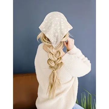 Stylish AWAYTR Elastic Hair Scarves with Clips for Women