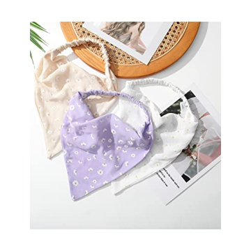 Stylish AWAYTR Elastic Hair Scarves with Clips for Women