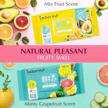 Saborino Facial Sheet Mask - 2 Packs of 28 Japanese Beauty Masks