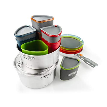 GSI Outdoors Glacier Stainless Camper Set for Camping