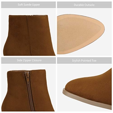 DREAM PAIRS Women's Ankle Boots Chic Block Heel Booties