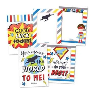 25 Superhero Lunch Box Notes for Kids - Inspirational Cards