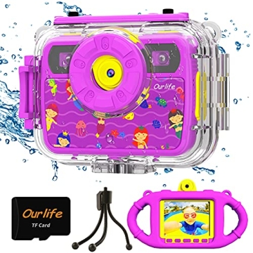 Ourlife Kids Waterproof Camera for Young Photographers