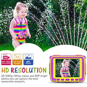 Ourlife Kids Waterproof Camera for Young Photographers