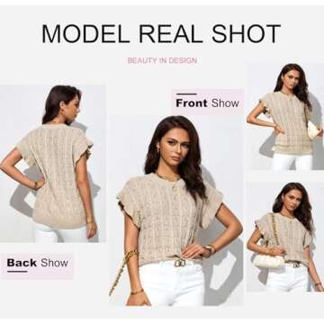 Dokotoo Lightweight Trendy Summer Sweater for Women