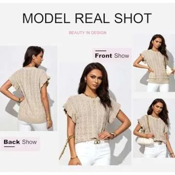 Dokotoo Lightweight Trendy Summer Sweater for Women