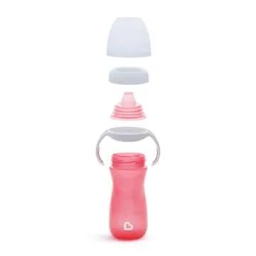 Munchkin® Gentle™ Transition Sippy Cup with Trainer Handles, 10 Ounce, Pink