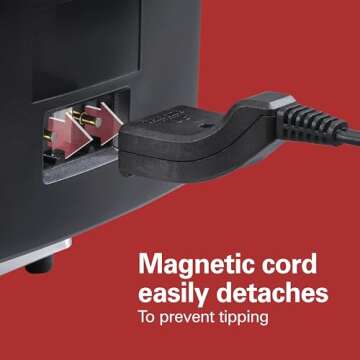 Hamilton Beach 35032 Professional Style Electric Deep Fryer, Frying Basket with Hooks, 1500 Watts, 3 Liters, Stainless Steel