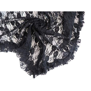 R.Vivimos Womens Sleeveless Backless Asymmetrical Layered Lace Long Dress with Slip Two Pieces (Large, Black)