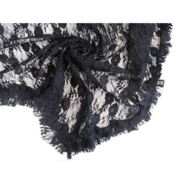 R.Vivimos Womens Sleeveless Backless Asymmetrical Layered Lace Long Dress with Slip Two Pieces (Large, Black)