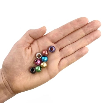Multicolor Large Hole Acrylic Beads for Crafts