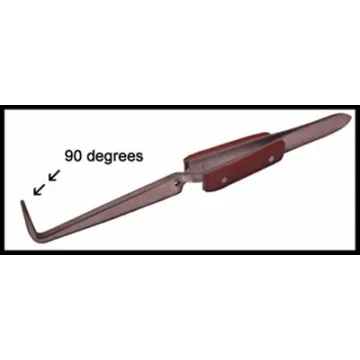 Cross Lock Fiber Grip Soldering Tweezers Set - 3 Pieces