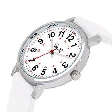Speidel Original Scrub Watch™ for Nurses, Medical Professionals, Mens and Womens Watch with Second...