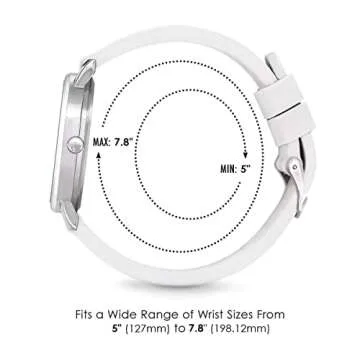 Speidel Original Scrub Watch™ for Nurses, Medical Professionals, Mens and Womens Watch with Second Hand Nursing, Nurse Watches for Women Men, Waterproof 12 and 24 hr Time - White