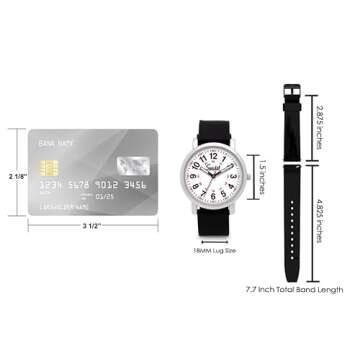 Speidel Original Scrub Watch™ for Nurses, Medical Professionals, Mens and Womens Watch with Second Hand Nursing, Nurse Watches for Women Men, Waterproof 12 and 24 hr Time - White