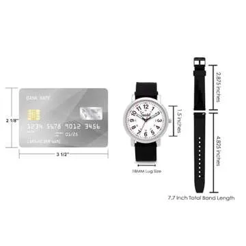 Speidel Original Scrub Watch™ for Nurses, Medical Professionals, Mens and Womens Watch with Second Hand Nursing, Nurse Watches for Women Men, Waterproof 12 and 24 hr Time - White