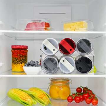 Sisfung Water Bottle Organizer for Cabinet, Water Bottle Holder for Kitchen Storage (4 Tier).