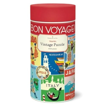 Cavallini Vintage Travel 1000 Piece Jigsaw Puzzle
