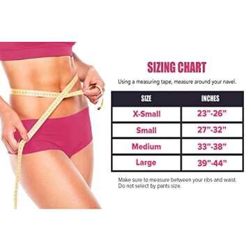 Women Weight Lifting Belt - High Performance Neoprene Back Support - Light Weight & Heavy Duty Core ...