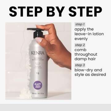 Kenra Smoothing Blowout Lotion 14 | Ultra-Fine Blowout Spray | Up To 4 Days Without Frizz | Enhances Smoothness & Manageability Of A Blowout | Thermal Protection | Medium To Coarse Hair | 10.1 fl. Oz