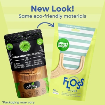 Eco-Friendly Biodegradable Dental Floss Picks by SmartLifeco