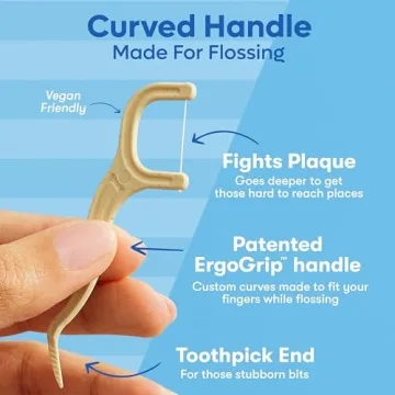 Eco-Friendly Biodegradable Dental Floss Picks by SmartLifeco