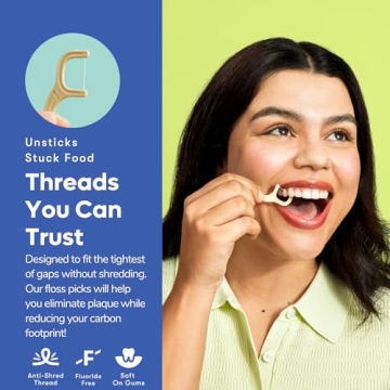 Eco-Friendly Biodegradable Dental Floss Picks by SmartLifeco