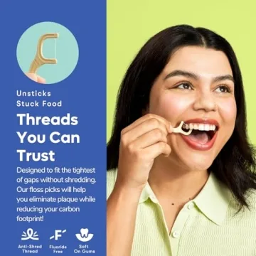 Eco-Friendly Biodegradable Dental Floss Picks by SmartLifeco