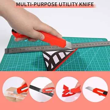 DIYSELF 3 Pack Retractable Box Cutter - Utility Knives - Razor Knife - Box Opener