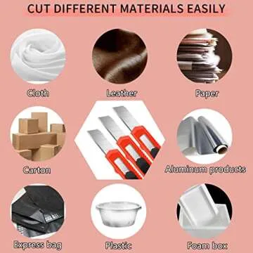 DIYSELF 3 Pack Retractable Box Cutter - Utility Knives - Razor Knife - Box Opener