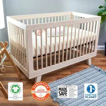 Organic 2-Stage Crib Mattress - Safe for Infants & Toddlers