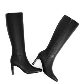 Modatope Knee High Black Boots Stylish & Comfortable