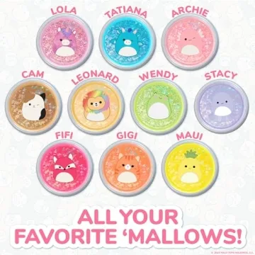 Squishmallows Slime Mix-Ins, 10-Pack of Fun for Kids