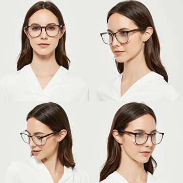 MINCL Protective Eyewear Safety Goggles - Clear Anti-Fog/Anti-Scratch Safety Glasses