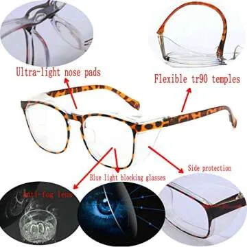 Stylish MINCL Anti-Fog Safety Goggles for Outdoor Fun