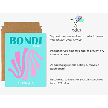 EDUS Preppy Room Decor Set of 9 Aesthetic Art Prints