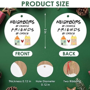 Charming Neighbor Christmas Ornaments for Gifting
