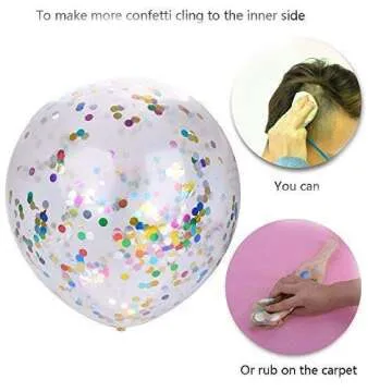 Tellpet Light Blue HAPPY BIRTHDAY Banner with 5 Confetti Balloons