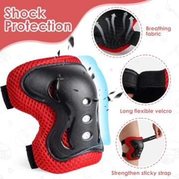 BOSONER Kids Protective Gear Set for Skating and Biking