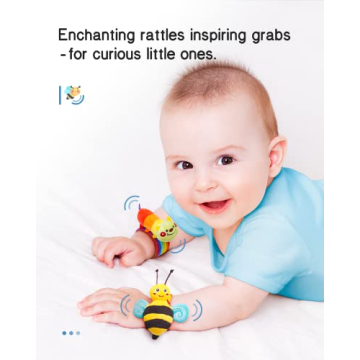 Baby Rattle Socks & Foot Finder Set for Newborns