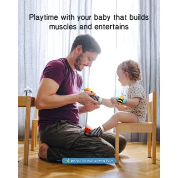 Baby Rattle Socks & Foot Finder Set for Newborns