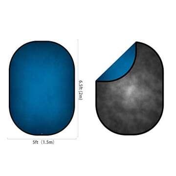 Kate Collapsible Backdrop 5x6.5ft - Double-Sided Microfiber for Photography and Videos