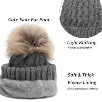 ZLYC Women's Knitted Beanie | Warm, Stylish Winter Hat