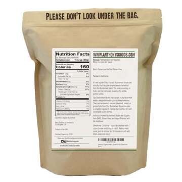 Anthony's Organic Hulled Buckwheat Groats, 1.5lb, Gluten Free, Non GMO
