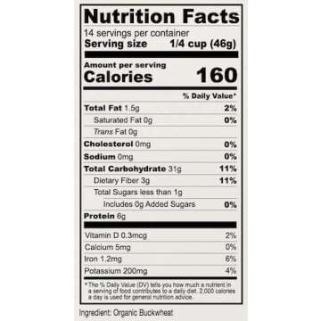 Anthony's Organic Buckwheat Groats, Gluten-Free & Non-GMO